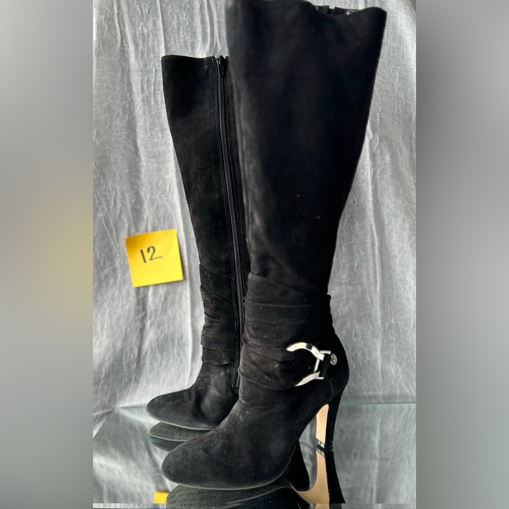 Exquisite Black Suede, Perfect Condition